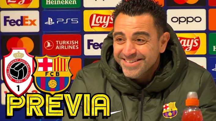 Rueda de prensa de Xavi previa al Amberes - FC Barcelona