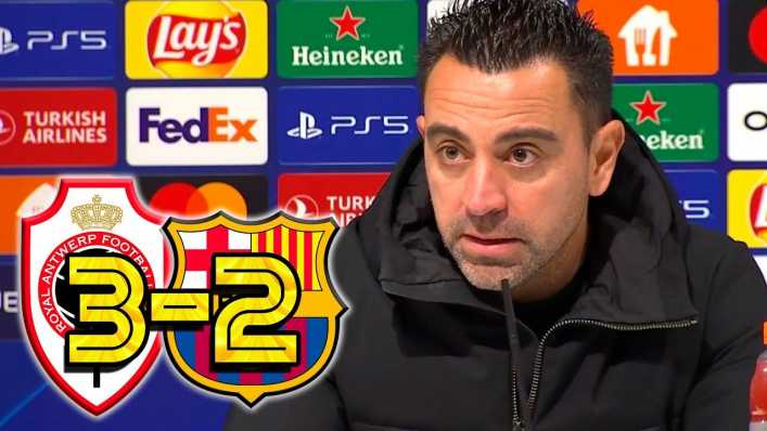 Rueda de prensa de Xavi: Amberes 3 - 2 FC Barcelona
