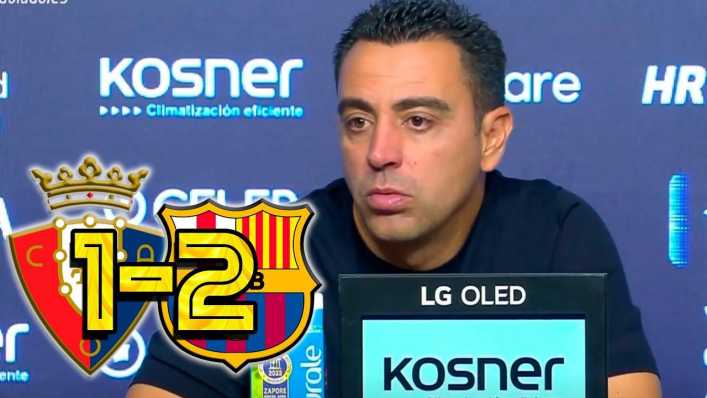 Rueda de prensa de Xavi: Osasuna 1 - 2 FC Barcelona