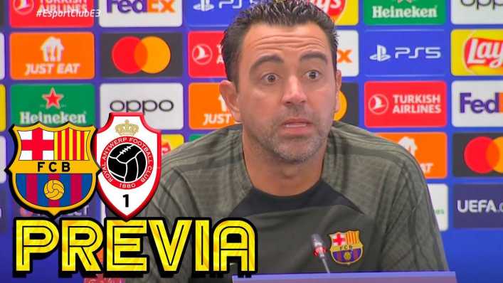 Rueda de prensa de Xavi previa al FC Barcelona - Amberes