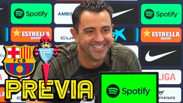 Rueda de prensa de Xavi previa al FC Barcelona - Celta de Vigo