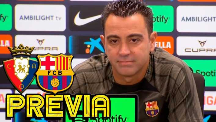 Rueda de prensa de Xavi previa al Osasuna - FC Barcelona