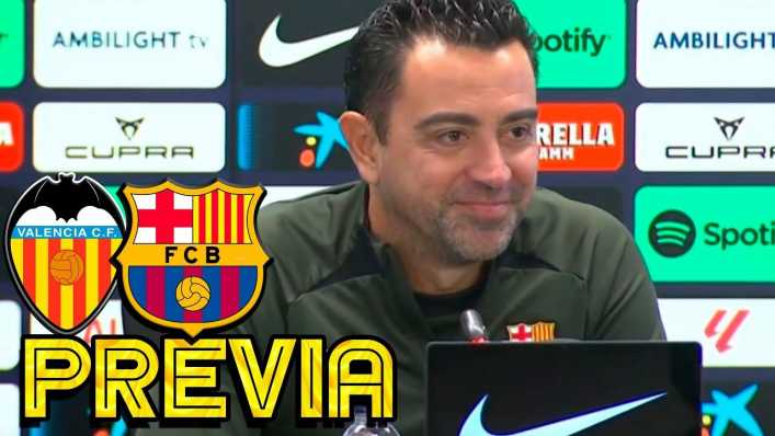 Rueda de prensa de Xavi previa al Valencia - FC Barcelona