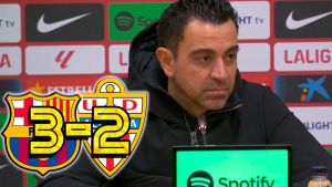Rueda de prensa de Xavi: FC Barcelona 3 - 2 Almería