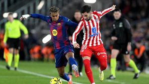 Baena adelantó al Atlético en el Camp Nou con suspense