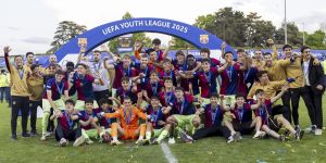 El Barça levantó la tercera Youth League de su historia