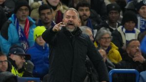 El cero en el marcador del Barça, histórico para el equipo y para Flick