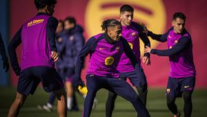 El entrenamiento del Barça previo al partido contra el Alavés, en streaming