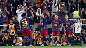 Festival del Barça con los ”cuatro magníficos”, que en 14 minutos firman un 4-0