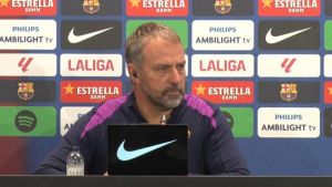Hansi Flick analyzes Barça´s situation before the match against Elche