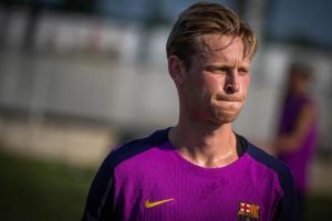 Frenkie de Jong has not trained with the group