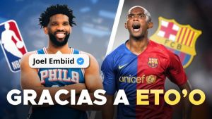 Joel Embiid, estrella NBA: ”El baloncesto no era gran cosa para mí. No jugué hasta los 16 años. Eto”o era el modelo a seguir”
