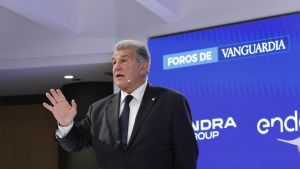 Laporta brinda por el Barça: ”Estamos contentos cuando ganamos jugando bien”