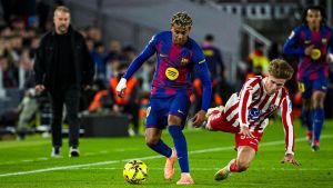 Nadie regatea más que Lamine