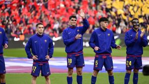 Orgullo de Gerard Martín y Bernal por los nueve catalanes en el once