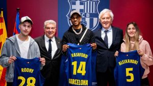 Rashford, alucinado en el Palau con Punter, otro crack criado en un barrio complicado