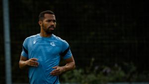 Yangel Herrera, con el grupo en la vuelta al trabajo de la Real